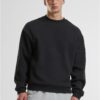 Men's hoodie without hood Fluffy black