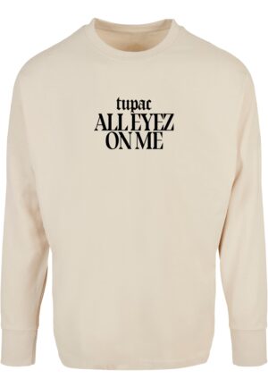 Men's hoodless sweatshirt 2Pac All Eyez on me Tracklist Cut On cream