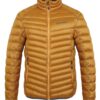 Men's insulated down jacket Hannah ADRIUS golden yellow stripe