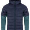 Men's insulated hybrid jacket Kilpi VERONS-M dark green