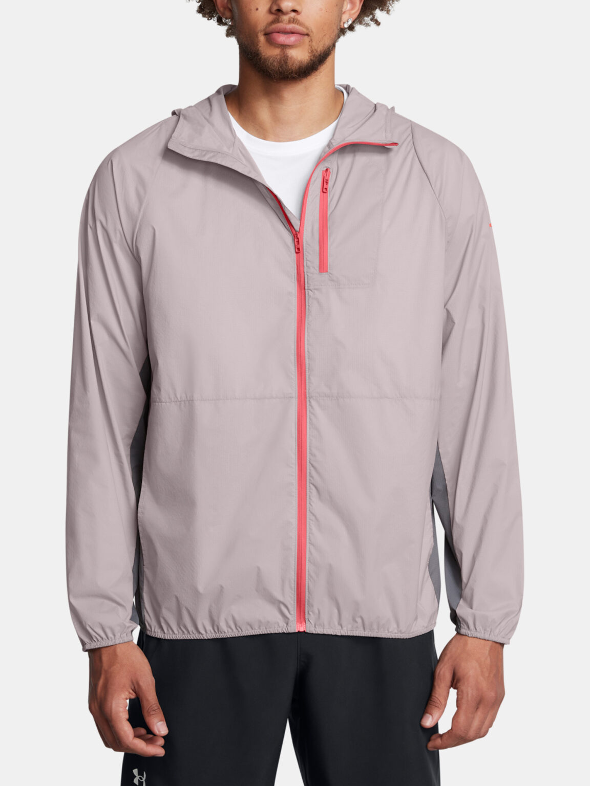 Men's jacket Under Armour LAUNCH LIGHTWEIGHT JKT-GRY - Men's