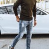 Men's khaki sweater Dstreet