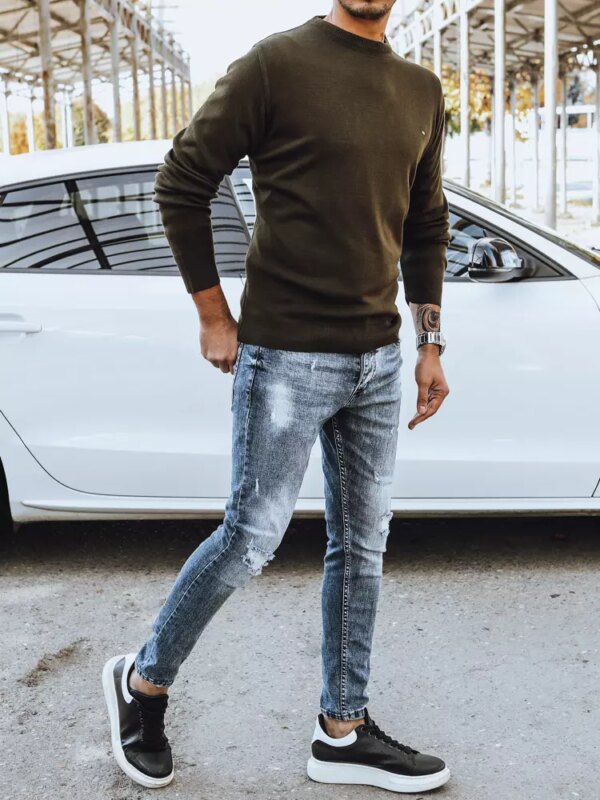 Men's khaki sweater Dstreet