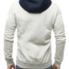 Men's light grey hoodie BX4548