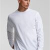 Men's long-sleeved T-shirt Basic white