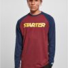 Men's long-sleeved T-shirt Starter Raglan red/blue