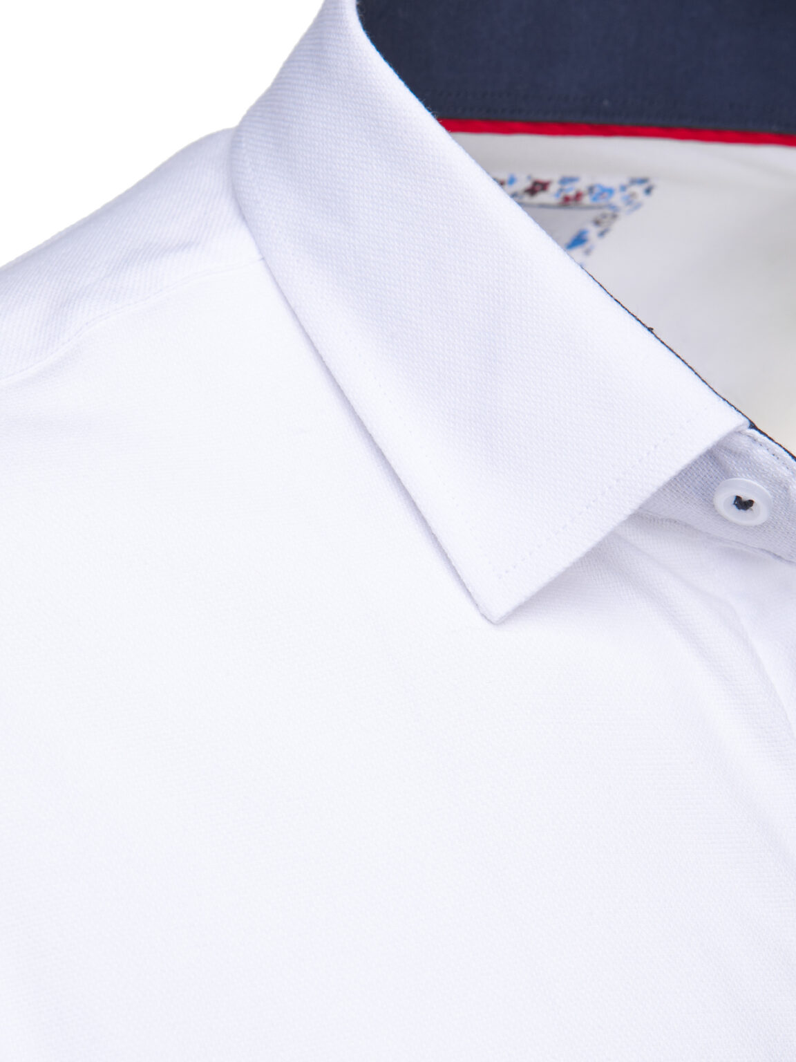 Men's long-sleeved shirt white Dstreet