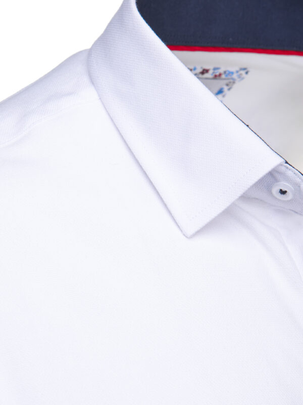 Men's long-sleeved shirt white Dstreet
