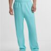 Men's loose sweatpants Fluffy beryl blue