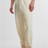 Men's loose sweatpants Fluffy cream