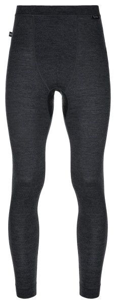 Men's merino wool thermal pants MAVORA BOTTOM-M black