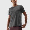 Men's quick-drying sports T-shirt 4F - anthracite