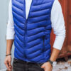 Men's quilted vest dark blue Dstreet z