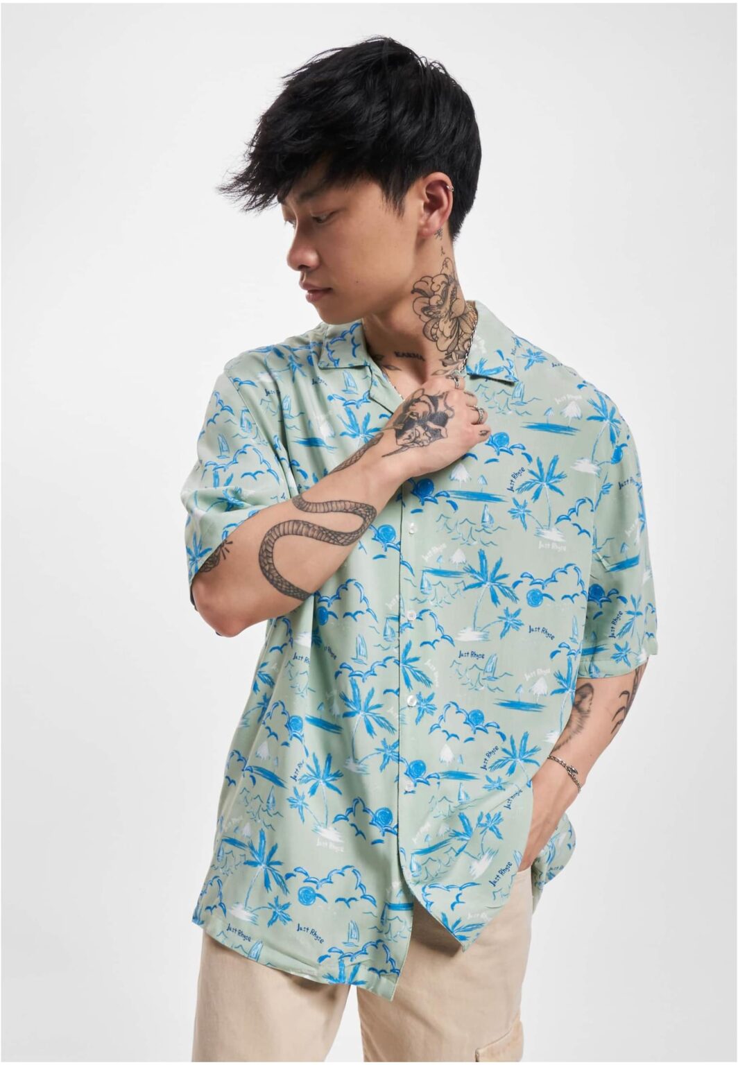 Men's shirt Waikiki green