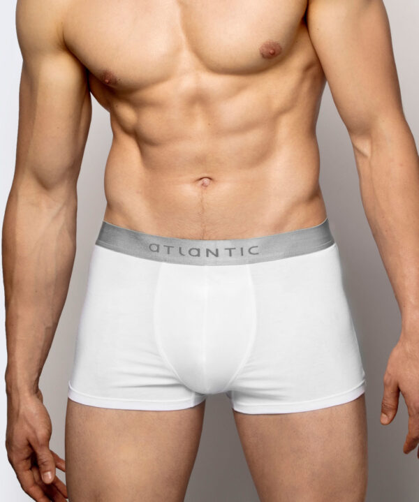 Men's sports boxers made of Pima cotton ATLANTIC - white