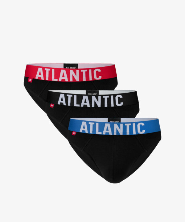 Men's sports briefs ATLANTIC 3-PACK - black