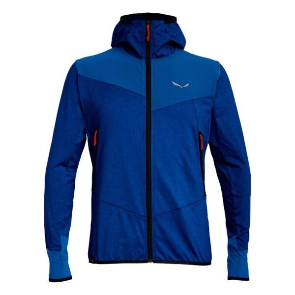 Men's sweatshirt Salewa Agner Hybrid PL/DST M FZ Hdy Electric Melange M