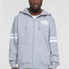 Men's sweatshirt Southpole College Zip Hoody gray melange/white
