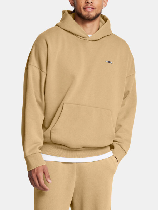 Men's sweatshirt Under Armour UA Icon HWT Flc Wash OS Hood-BRN - Men's