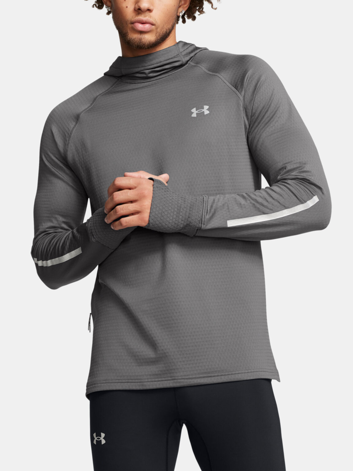 Men's sweatshirt Under Armour UA LAUNCH ELITE CW HOODY-GRY - Men's