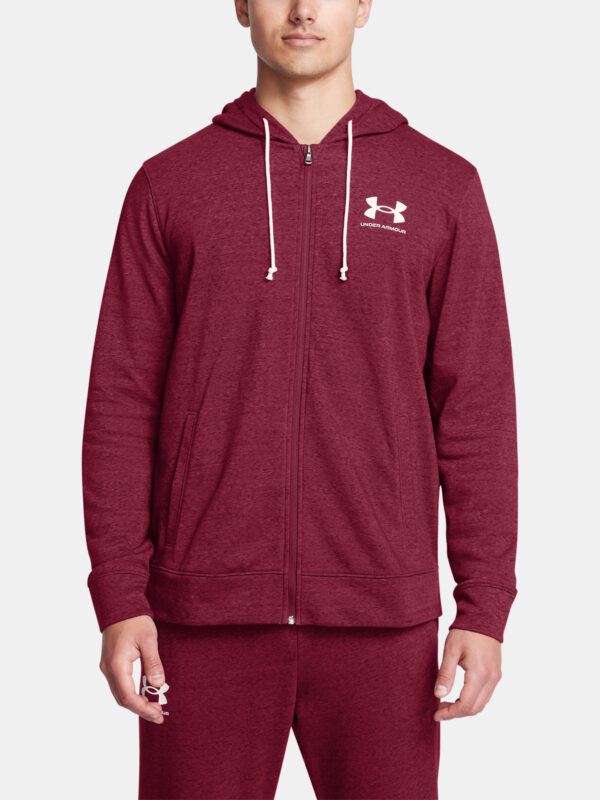 Men's sweatshirt Under Armour UA Rival Terry LC FZ-RED - Men's
