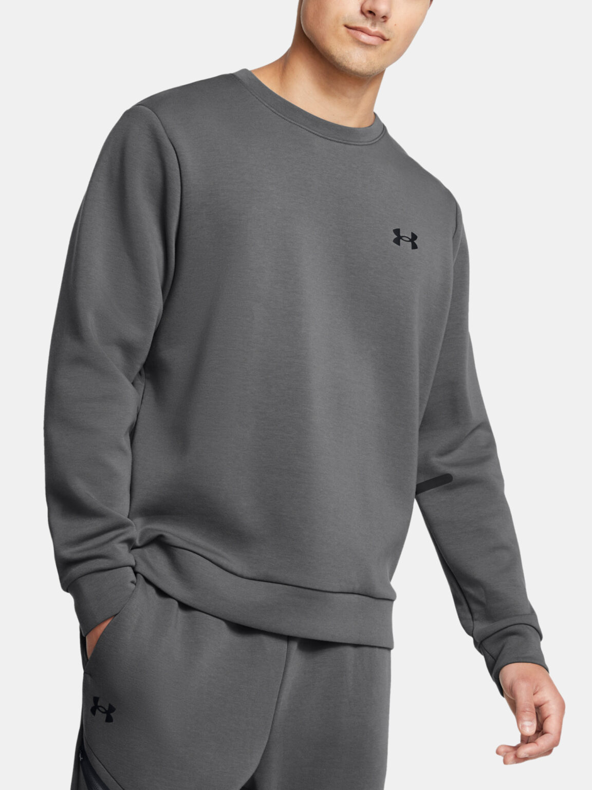 Men's sweatshirt Under Armour UA Unstoppable Flc Crew EU-GRY - Men