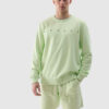 Men's sweatshirt without fastening and without hood 4F - green
