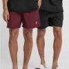 Men's swimwear Block 2 pcs black + cherry