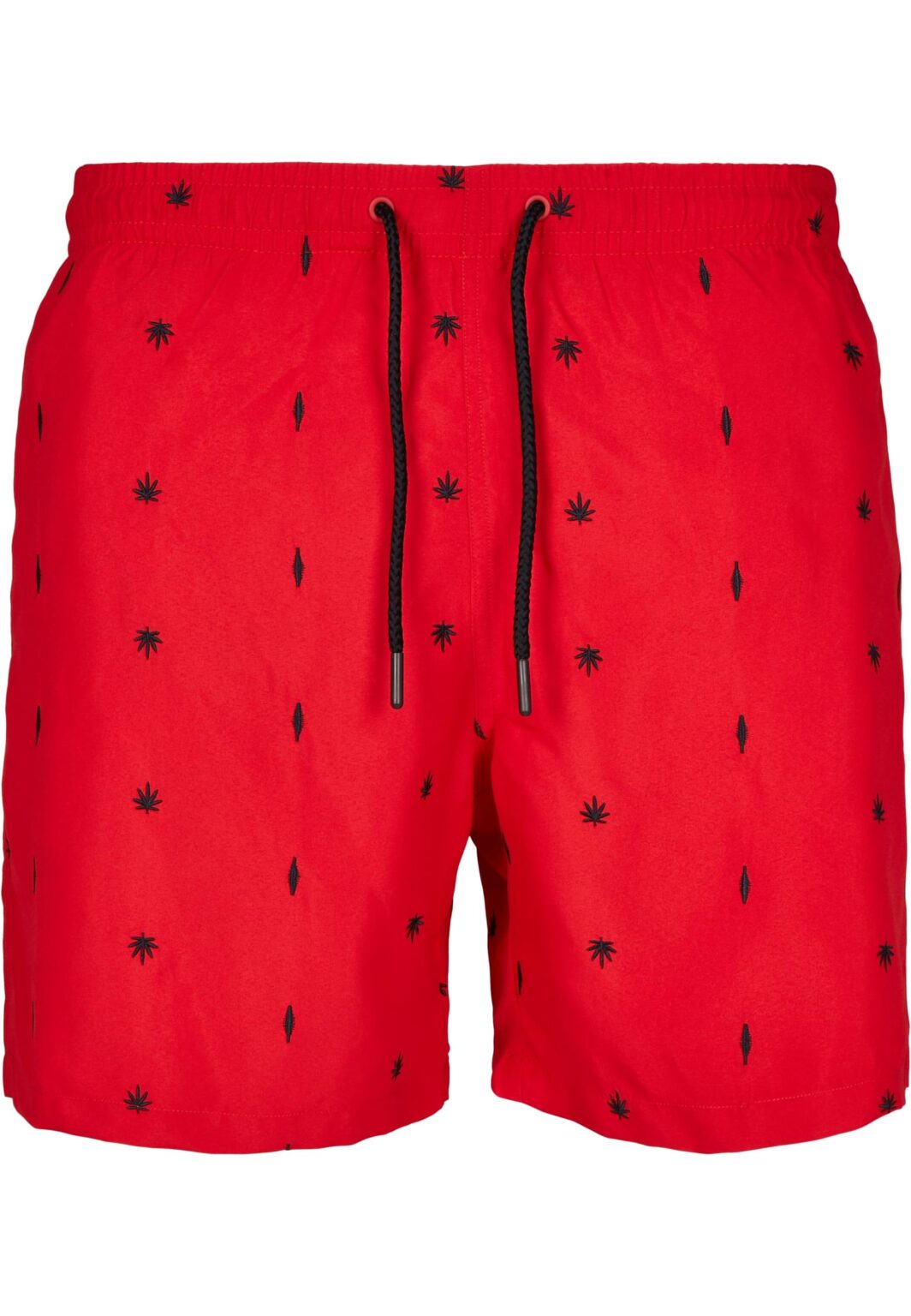 Men's swimwear with embroidery red