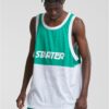 Men's tank top Split Mesh City green/white