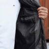 Men's winter jacket with detachable hood gray Dstreet