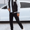 Men's winter jacket with hood black Dstreet