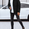Men's winter jacket with hood black Dstreet