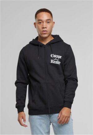 Men's zip-up hoodie Escape From Reality black