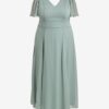 Menthol Women's Maxi-Dresses VILA Rilla - Ladies