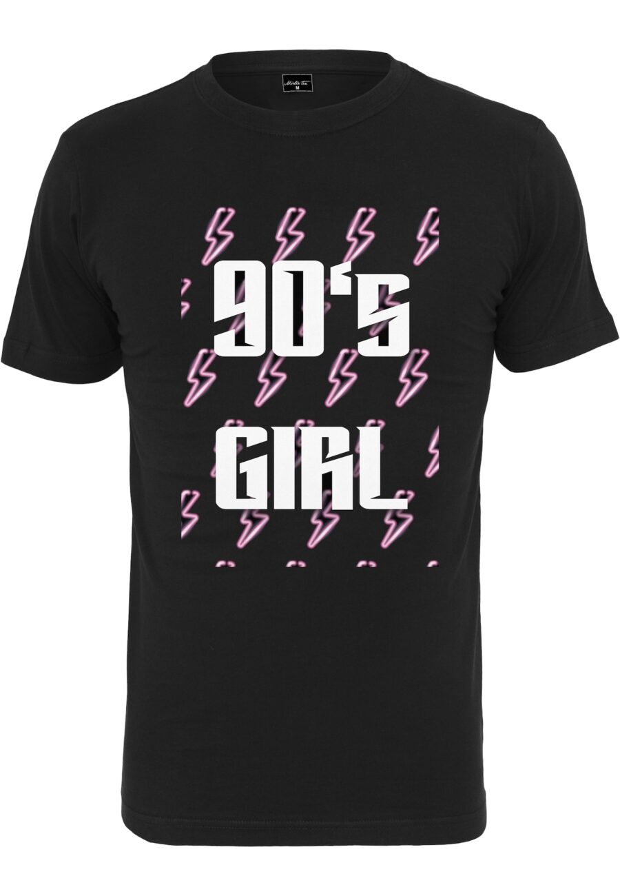 Merchcode Póló '90ies Girl'  lila / pasztellila / fekete / fehér-hu