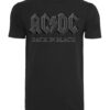 Merchcode Póló 'ACDC Back In Black'  ezüstszürke / fekete / fehér-hu