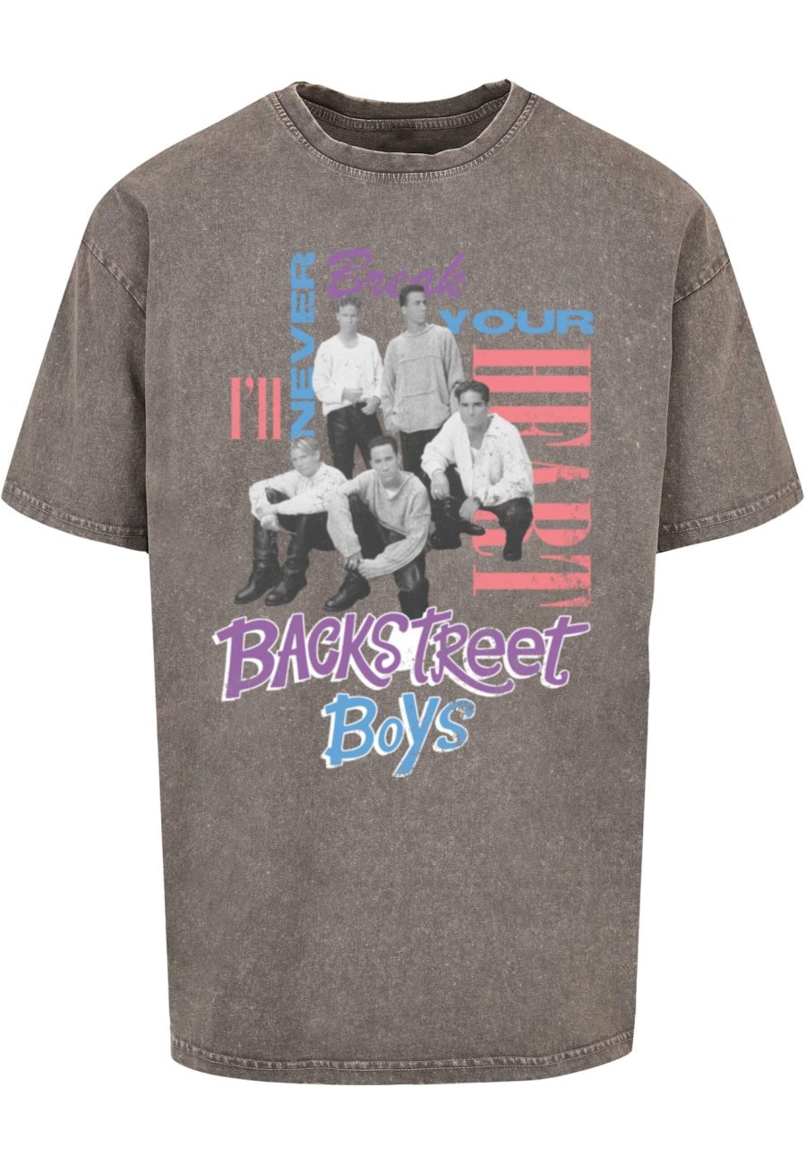 Merchcode Póló 'Backstreet Boys - INBYH'  szürke-Ár