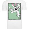 Merchcode Póló 'Bunny'  alma / fáradt rózsaszín / fekete / fehér-hu