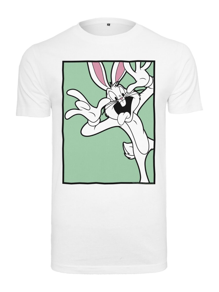 Merchcode Póló 'Bunny'  alma / fáradt rózsaszín / fekete / fehér-hu