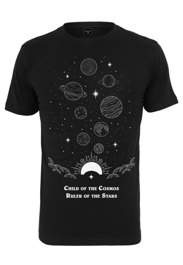 Merchcode Póló 'Child Of The Cosmos'  fekete / fehér-Hungary