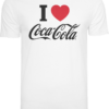Merchcode Póló 'Coca Cola I Love Coke'  piros / fekete / fehér-Ár
