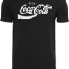 Merchcode Póló 'Coca Cola'  fekete / fehér-Ár
