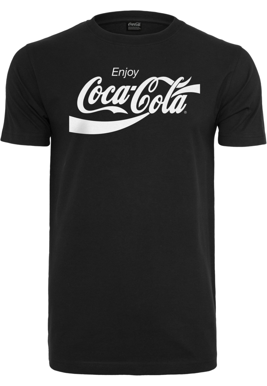 Merchcode Póló 'Coca Cola'  fekete / fehér-Ár