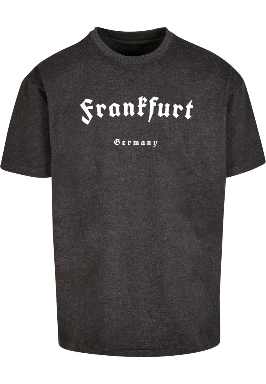 Merchcode Póló 'Frankfurt'  sötétszürke / fehér-Ár