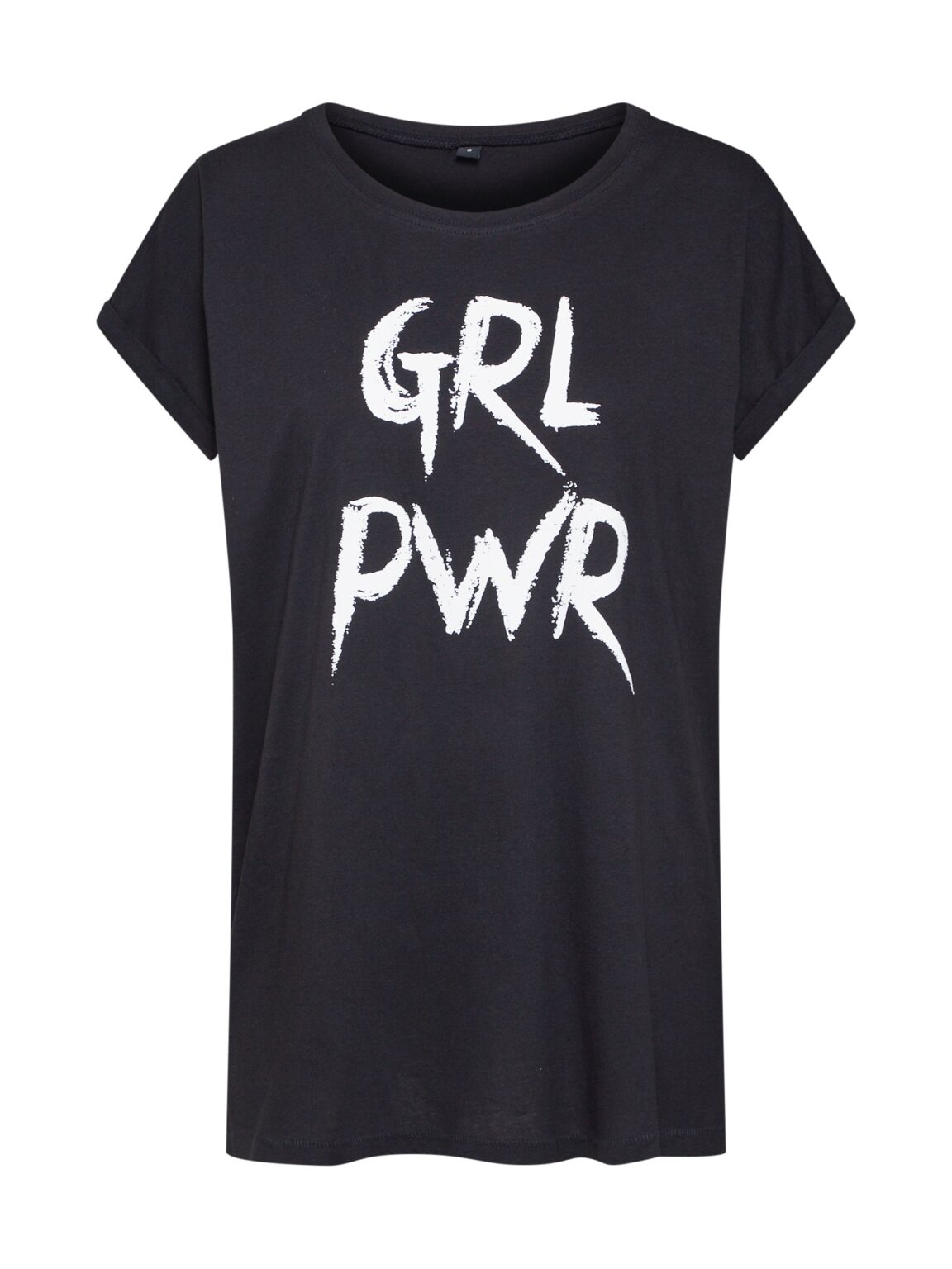 Merchcode Póló 'Grl Pwr'  fekete / fehér