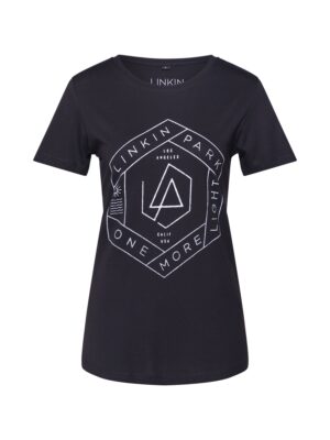 Merchcode Póló 'Linkin Park'  fekete / fehér