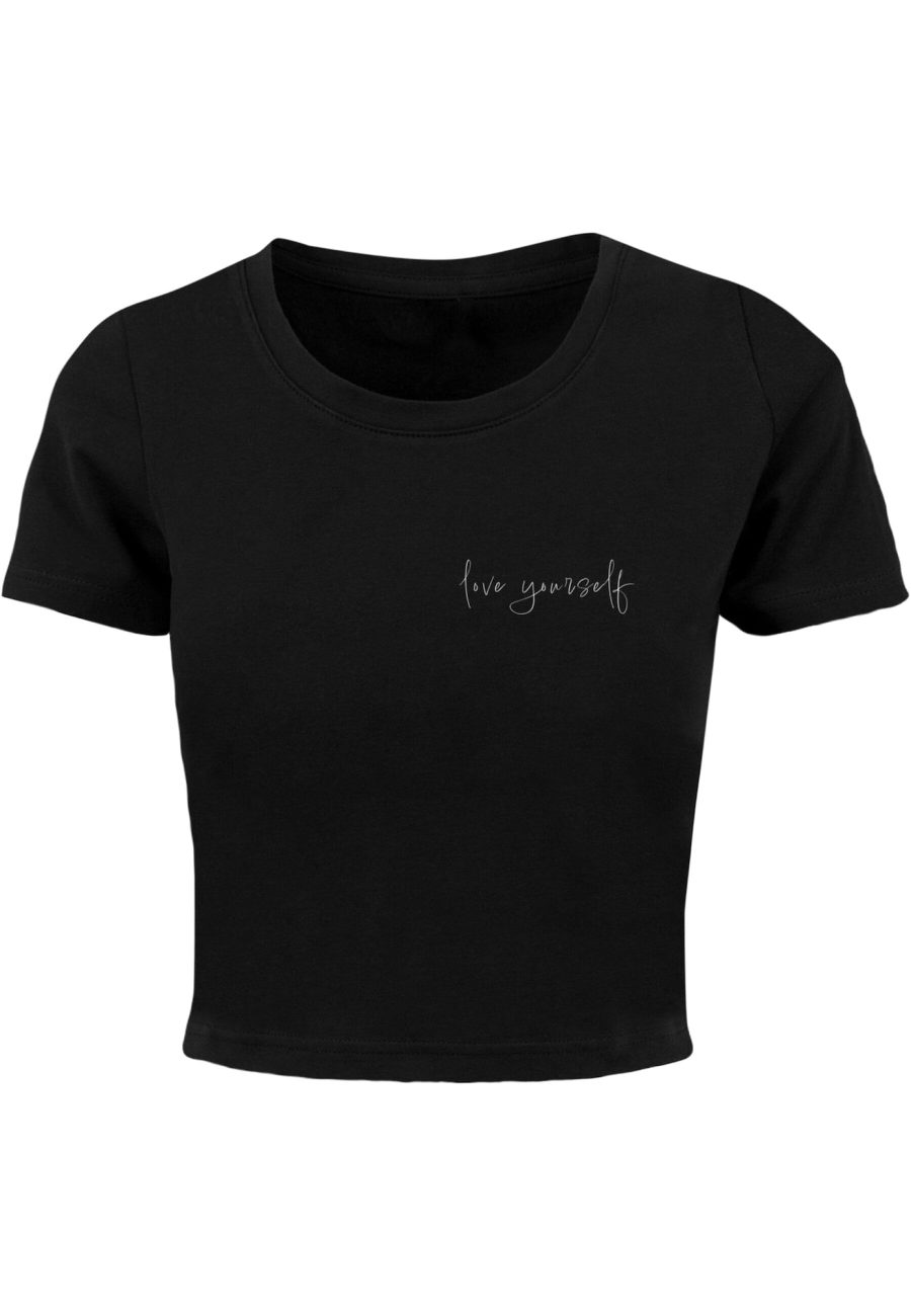 Merchcode Póló 'Love Yourself'  fekete / fehér-Ár