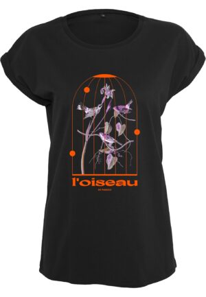 Merchcode Póló 'L´oiseau De Paradis'  bézs / szürke / lila / neonlila / pasztellila / narancsvörös / fekete / fehér-hu