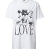 Merchcode Póló 'Minnie Loves Mickey'  fekete / fehér-hu